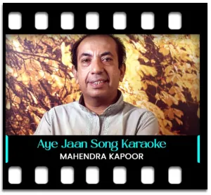 Aye Jaan E Chaman Karaoke With Lyrics