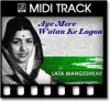 Aye Mere Watan Ke Logon  - MIDI