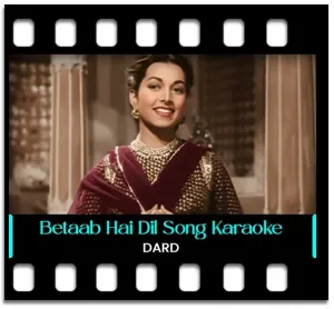 Betaab Hai Dil Karaoke With Lyrics