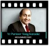 Ye Purnoor Chehra - MP3