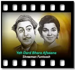 Yeh Dard Bhara Afsaana Karaoke With Lyrics